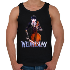 PRINTFASHION Wednesday art 12 - Férfi atléta - Fekete