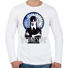PRINTFASHION Wednesday art 2 - Férfi hosszú ujjú póló - Fehér férfi póló
