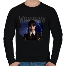 PRINTFASHION Wednesday - csak fekete - Férfi pulóver - Fekete férfi pulóver, kardigán