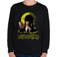 PRINTFASHION Wednesday és Izé - Gyerek pulóver - Fekete gyerek pulóver, kardigán