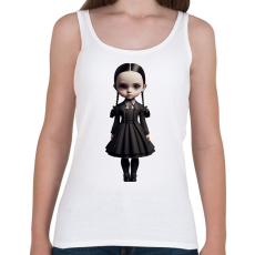 PRINTFASHION Wednesday - Gót stílusú illusztráció - Női atléta - Fehér