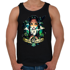 PRINTFASHION Wednesday over your dead body - Férfi atléta - Fekete atléta, trikó