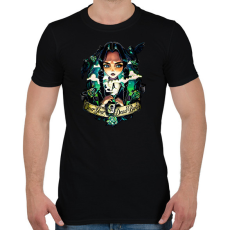 PRINTFASHION Wednesday over your dead body - Férfi póló - Fekete