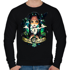 PRINTFASHION Wednesday over your dead body - Férfi pulóver - Fekete