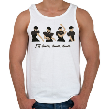 PRINTFASHION Wednesday tánc - Férfi atléta - Fehér atléta, trikó