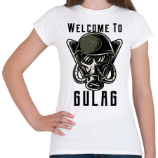 PRINTFASHION Welcome to Gulag - Női póló - Fehér női póló