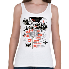 PRINTFASHION Welcome to twinpeaks - Női atléta - Fehér