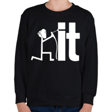 PRINTFASHION Weld it - Gyerek pulóver - Fekete gyerek pulóver, kardigán