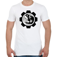 PRINTFASHION Welder - black and white - Férfi póló - Fehér férfi póló