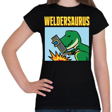 PRINTFASHION Weldersaurus - Női póló - Fekete női póló