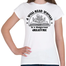 PRINTFASHION Well-read woman - Női póló - Fehér