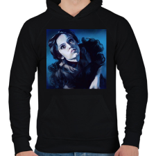 PRINTFASHION Wendesday Addams - Férfi kapucnis pulóver - Fekete férfi pulóver, kardigán