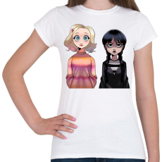 PRINTFASHION Wendesday Addams - Női póló - Fehér