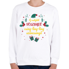 PRINTFASHION Weöres Sándor - Száncsengő - Gyerek pulóver - Fehér