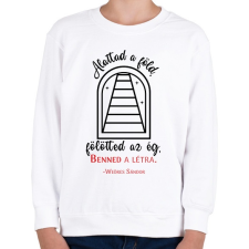 PRINTFASHION Weöres Sándor - Szembe fordított tükrök - Gyerek pulóver - Fehér gyerek pulóver, kardigán