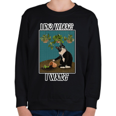 PRINTFASHION What I want - Gyerek pulóver - Fekete
