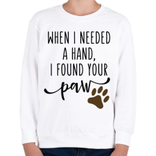 PRINTFASHION When I needed a hand... - Gyerek pulóver - Fehér gyerek pulóver, kardigán