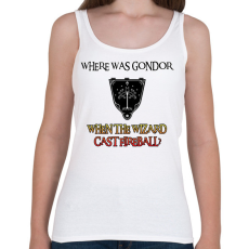 PRINTFASHION Where was Gondor? (fireball) - Női atléta - Fehér