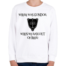 PRINTFASHION Where was Gondor? (sör) - Gyerek pulóver - Fehér gyerek pulóver, kardigán