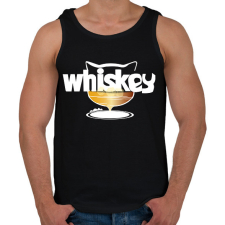 PRINTFASHION whiskas whiskey - Férfi atléta - Fekete atléta, trikó