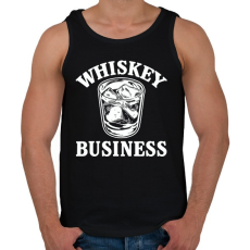 PRINTFASHION Whiskey biznisz - Férfi atléta - Fekete