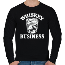 PRINTFASHION Whiskey biznisz - Férfi pulóver - Fekete férfi pulóver, kardigán