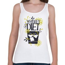 PRINTFASHION Whiskey diéta - Női atléta - Fehér