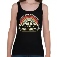 PRINTFASHION Whiskey-s csaj - Női atléta - Fekete női trikó