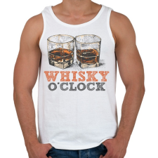 PRINTFASHION Whisky o'clock - Férfi atléta - Fehér atléta, trikó