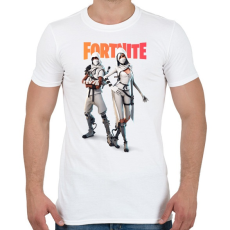 PRINTFASHION White Ninjas Fortnite - Férfi póló - Fehér