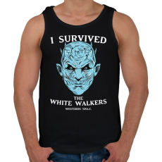 PRINTFASHION White Walkers - Férfi atléta - Fekete