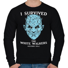 PRINTFASHION White Walkers - Férfi pulóver - Fekete férfi pulóver, kardigán