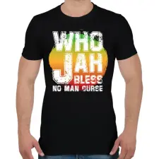 PRINTFASHION Who jah - Férfi póló - Fekete férfi póló