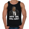 PRINTFASHION Why are you g*y? - Férfi atléta - Fekete