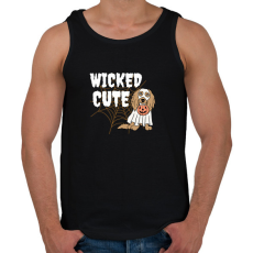 PRINTFASHION Wicked cute - Férfi atléta - Fekete