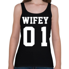 PRINTFASHION Wifey - Női atléta - Fekete