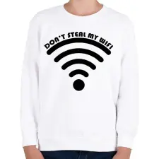 PRINTFASHION Wifi - páros1 - Gyerek pulóver - Fehér gyerek pulóver, kardigán