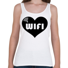 PRINTFASHION Wifi - páros2 - Női atléta - Fehér