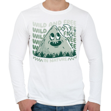PRINTFASHION Wild and free in nature - Férfi hosszú ujjú póló - Fehér férfi póló