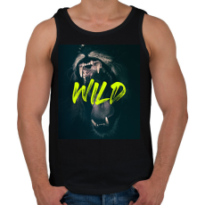 PRINTFASHION Wild - Férfi atléta - Fekete