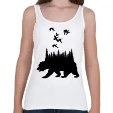 PRINTFASHION wild life - Női atléta - Fehér női trikó