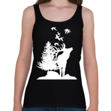 PRINTFASHION wild life - Női atléta - Fekete női trikó