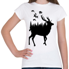 PRINTFASHION wild life - Női póló - Fehér