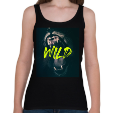 PRINTFASHION Wild - Női atléta - Fekete női trikó