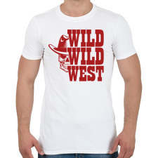 PRINTFASHION Wild wild west - Férfi póló - Fehér férfi póló