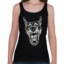 PRINTFASHION Wild wolf - Női atléta - Fekete női trikó