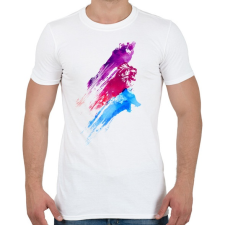 PRINTFASHION Wildcolours - Férfi póló - Fehér férfi póló