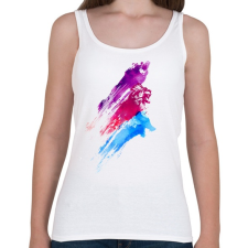 PRINTFASHION Wildcolours - Női atléta - Fehér női trikó