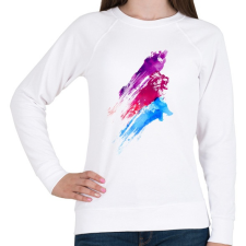 PRINTFASHION Wildcolours - Női pulóver - Fehér női pulóver, kardigán