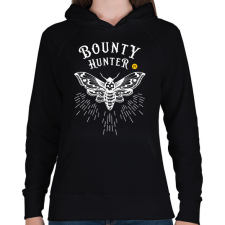PRINTFASHION WildRaccooN®_BountyHunter - Női kapucnis pulóver - Fekete női pulóver, kardigán